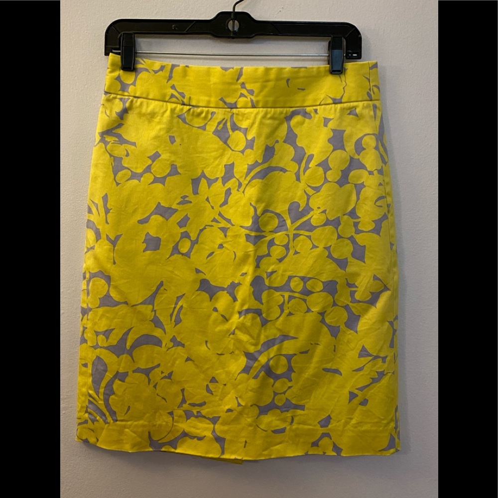 J.Crew Floral Spring Pencil Skirt size 4